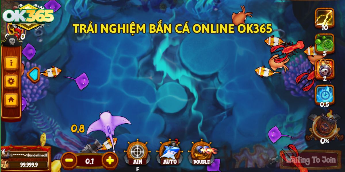Trải nghiệm game bắn cá online OK365